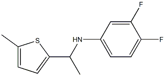 3,4-difluoro-N-[1-(5-methylthiophen-2-yl)ethyl]aniline Struktur