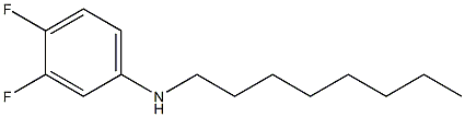 3,4-difluoro-N-octylaniline Struktur