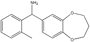 3,4-dihydro-2H-1,5-benzodioxepin-7-yl(2-methylphenyl)methanamine Struktur