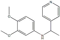 3,4-dimethoxy-N-[1-(pyridin-4-yl)ethyl]aniline Struktur