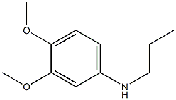 3,4-dimethoxy-N-propylaniline Struktur