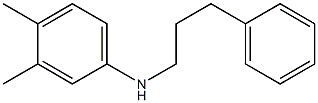 3,4-dimethyl-N-(3-phenylpropyl)aniline Struktur