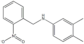 3,4-dimethyl-N-[(2-nitrophenyl)methyl]aniline Struktur