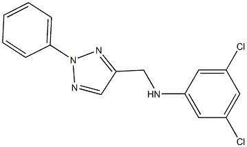 3,5-dichloro-N-[(2-phenyl-2H-1,2,3-triazol-4-yl)methyl]aniline Struktur