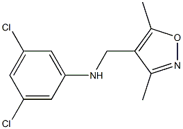 3,5-dichloro-N-[(3,5-dimethyl-1,2-oxazol-4-yl)methyl]aniline Struktur