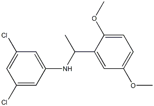 3,5-dichloro-N-[1-(2,5-dimethoxyphenyl)ethyl]aniline Struktur