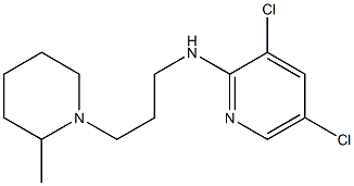 3,5-dichloro-N-[3-(2-methylpiperidin-1-yl)propyl]pyridin-2-amine Struktur