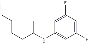 3,5-difluoro-N-(heptan-2-yl)aniline Struktur