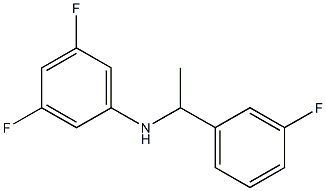 3,5-difluoro-N-[1-(3-fluorophenyl)ethyl]aniline Struktur