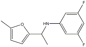 3,5-difluoro-N-[1-(5-methylfuran-2-yl)ethyl]aniline Struktur