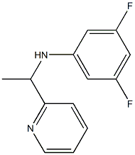 3,5-difluoro-N-[1-(pyridin-2-yl)ethyl]aniline Struktur