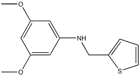 3,5-dimethoxy-N-(thiophen-2-ylmethyl)aniline Struktur