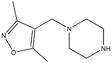 3,5-dimethyl-4-(piperazin-1-ylmethyl)-1,2-oxazole Struktur