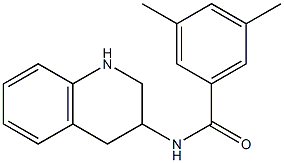 3,5-dimethyl-N-(1,2,3,4-tetrahydroquinolin-3-yl)benzamide Struktur