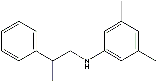 3,5-dimethyl-N-(2-phenylpropyl)aniline Struktur