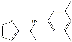 3,5-dimethyl-N-[1-(thiophen-2-yl)propyl]aniline Struktur