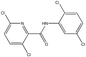 3,6-dichloro-N-(2,5-dichlorophenyl)pyridine-2-carboxamide Struktur