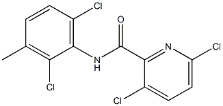 3,6-dichloro-N-(2,6-dichloro-3-methylphenyl)pyridine-2-carboxamide Struktur