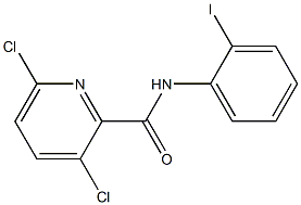 3,6-dichloro-N-(2-iodophenyl)pyridine-2-carboxamide Struktur