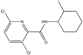 3,6-dichloro-N-(2-methylcyclohexyl)pyridine-2-carboxamide Struktur