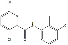 3,6-dichloro-N-(3-chloro-2-methylphenyl)pyridine-2-carboxamide Struktur