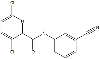 3,6-dichloro-N-(3-cyanophenyl)pyridine-2-carboxamide Struktur