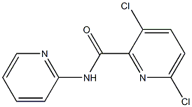 3,6-dichloro-N-(pyridin-2-yl)pyridine-2-carboxamide Struktur