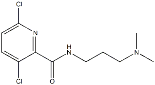 3,6-dichloro-N-[3-(dimethylamino)propyl]pyridine-2-carboxamide Struktur