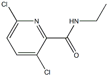 3,6-dichloro-N-ethylpyridine-2-carboxamide Struktur