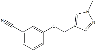 3-[(1-methyl-1H-pyrazol-4-yl)methoxy]benzonitrile Struktur