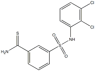 3-[(2,3-dichlorophenyl)sulfamoyl]benzene-1-carbothioamide Struktur