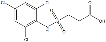 3-[(2,4,6-trichlorophenyl)sulfamoyl]propanoic acid Struktur