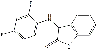 3-[(2,4-difluorophenyl)amino]-2,3-dihydro-1H-indol-2-one Struktur