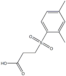 3-[(2,4-dimethylphenyl)sulfonyl]propanoic acid Struktur