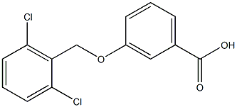 3-[(2,6-dichlorophenyl)methoxy]benzoic acid Struktur