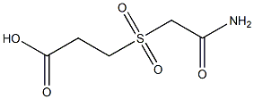 3-[(2-amino-2-oxoethyl)sulfonyl]propanoic acid Struktur