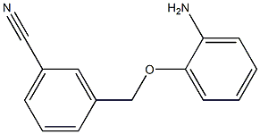 3-[(2-aminophenoxy)methyl]benzonitrile Struktur