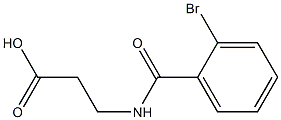 3-[(2-bromobenzoyl)amino]propanoic acid Struktur