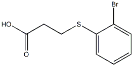 3-[(2-bromophenyl)thio]propanoic acid Struktur