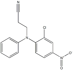 3-[(2-chloro-4-nitrophenyl)(phenyl)amino]propanenitrile Struktur