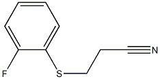 3-[(2-fluorophenyl)sulfanyl]propanenitrile Struktur