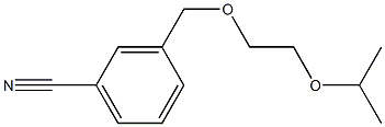 3-[(2-isopropoxyethoxy)methyl]benzonitrile Struktur