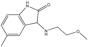 3-[(2-methoxyethyl)amino]-5-methyl-2,3-dihydro-1H-indol-2-one Struktur