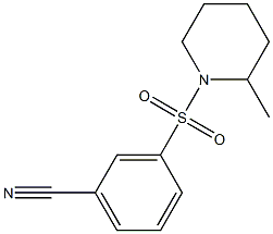 3-[(2-methylpiperidin-1-yl)sulfonyl]benzonitrile Struktur