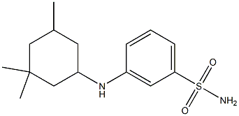 3-[(3,3,5-trimethylcyclohexyl)amino]benzene-1-sulfonamide Struktur