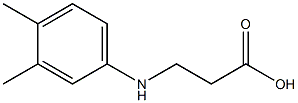 3-[(3,4-dimethylphenyl)amino]propanoic acid Struktur