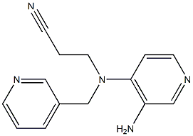 3-[(3-aminopyridin-4-yl)(pyridin-3-ylmethyl)amino]propanenitrile Struktur