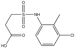 3-[(3-chloro-2-methylphenyl)sulfamoyl]propanoic acid Struktur