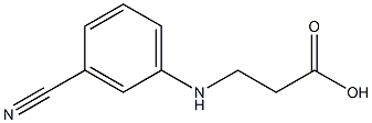 3-[(3-cyanophenyl)amino]propanoic acid Struktur