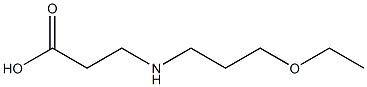 3-[(3-ethoxypropyl)amino]propanoic acid Struktur